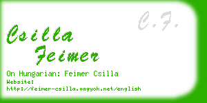 csilla feimer business card